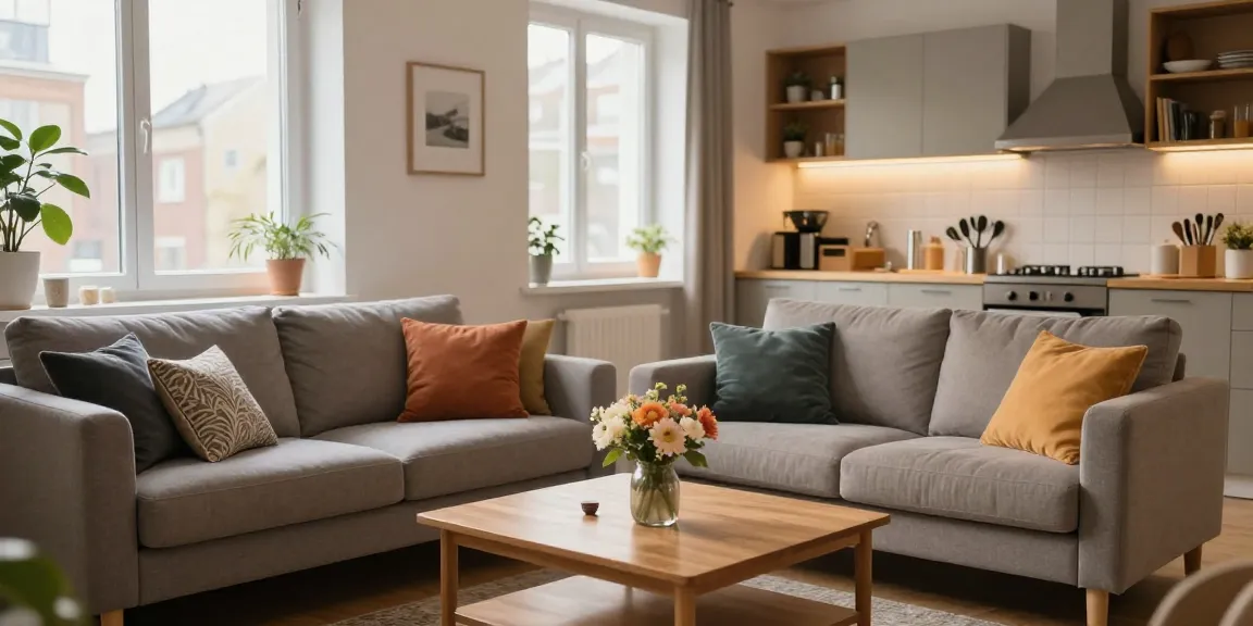 Gemütliche Monteurwohnung Hannover mit modernem Interieur, voll ausgestatteter Küche und natürlichem Licht.