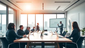 Headhunter München – Professionelle Beratung in modernem Büro mit Geschäftsleuten.