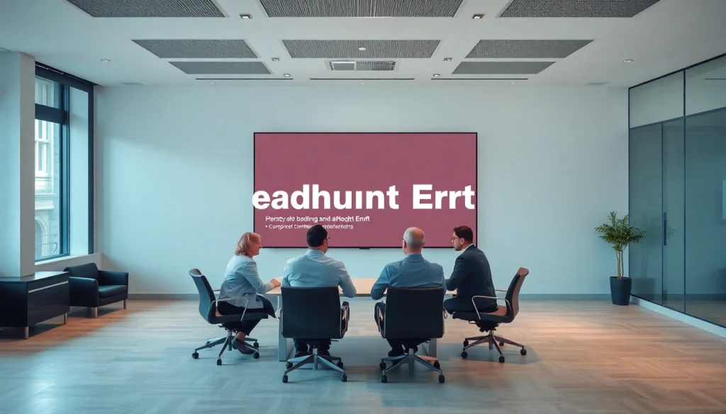 Professionelle Beratungssituation mit Headhunter Erfurt und dynamischen Fachleuten in einem modernen Konferenzraum.