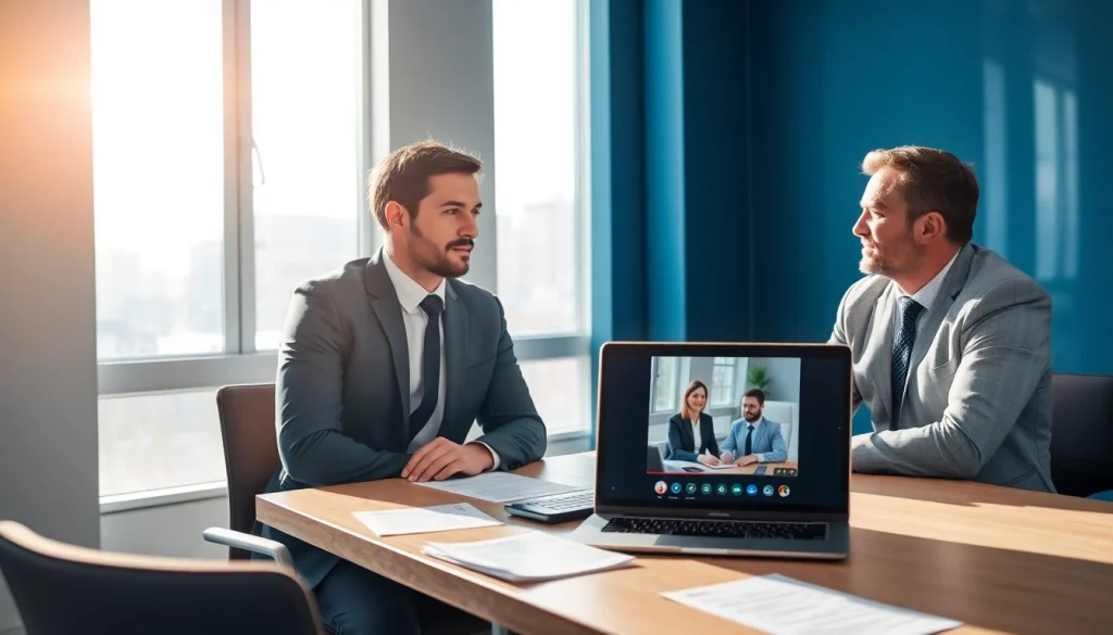 Headhunter Mühlheim in einem modernen Büro, das eine kundenorientierte Beratung bietet.