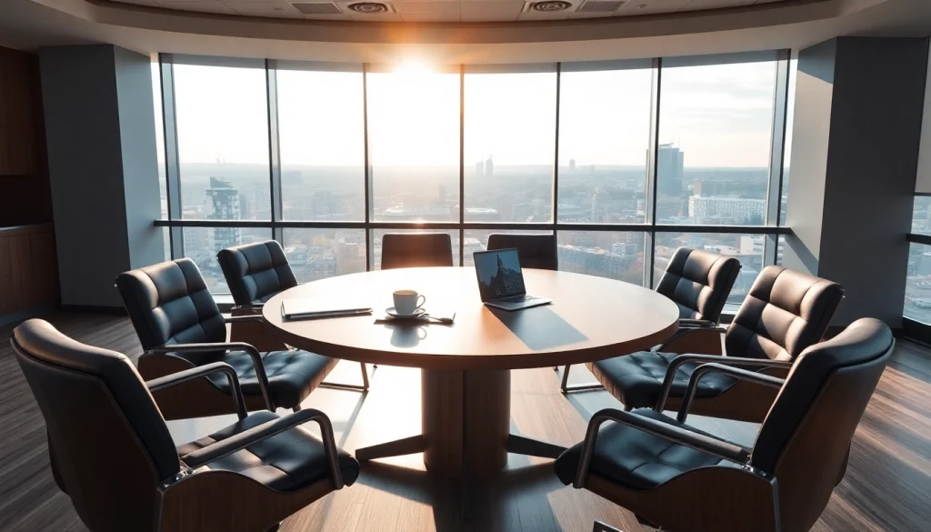 Professionals discussing strategies with a Headhunter Heidelberg in a modern office.