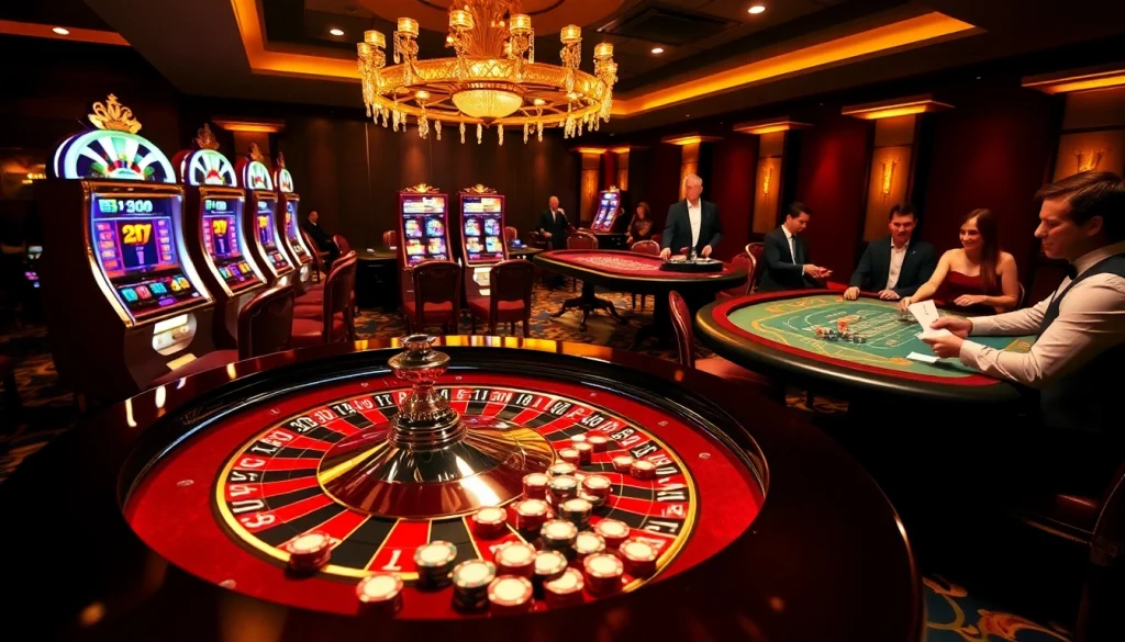 Experience the thrill of Casino games at Nhà cái 368BET with vibrant tables and luxurious ambiance.