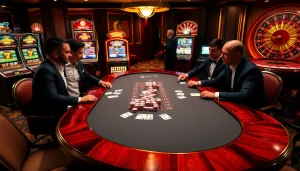 Experience intense poker action at S8, featuring vibrant chips and captivating gameplay.