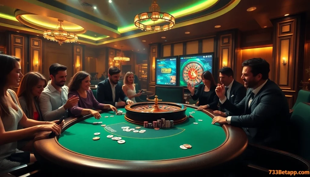 Experience the thrill of winning at https://733betapp.com.br with a luxurious poker table setting filled with excitement and competition.