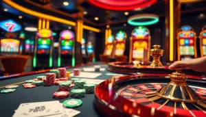 Experience high-stakes action at 789 win casino with vibrant poker chips and thrilling tables.