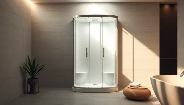 Genießen Sie die elegante sonni Duschkabine 100x100 in einem modernen Badezimmer.