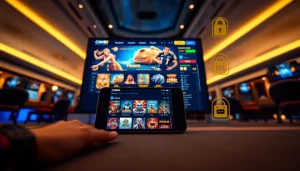 CM88 online betting platform interface with vibrant graphics and secure transaction symbols.