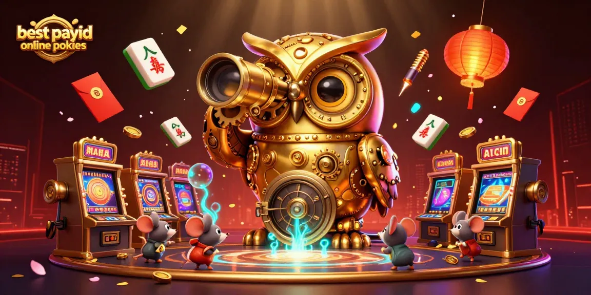 Engage with the best payid online pokies through a colorful, whimsical casino scene.